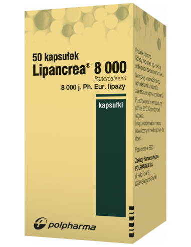 Lipancrea 8000 50 kapsułek
