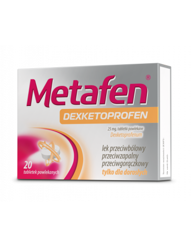 Metafen Dexketoprofen 20 tabletek