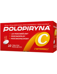 Polopiryna C tabletki musujące 10 sztuk