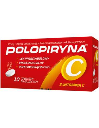 Polopiryna C tabletki musujące 10 sztuk