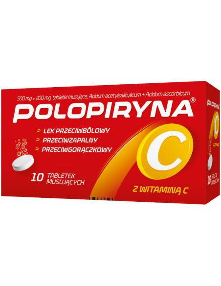 Polopiryna C tabletki musujące 10 sztuk
