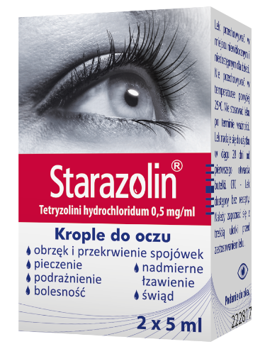 Starazolin 0,05 % krople 2 butelki x 5 ml