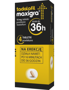 Tadalafil Maxigra 10 mg 4 tabletki