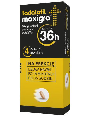 Tadalafil Maxigra 10 mg 4 tabletki