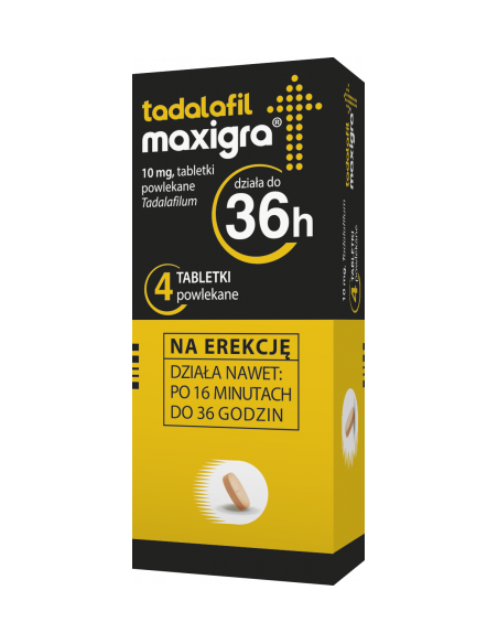 Tadalafil Maxigra 10 mg 4 tabletki