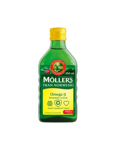 Mollers Tran Norweski cytrynowy 250 ml