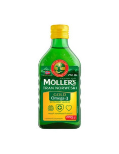 Mollers GOLD Tran Norweski cytrynowy 250 ml