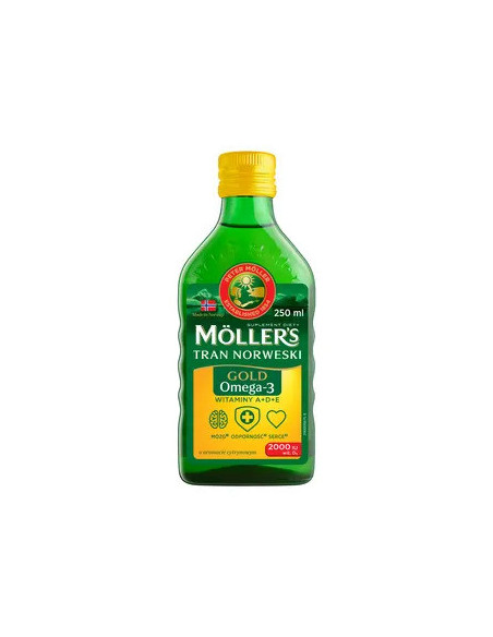 Mollers GOLD Tran Norweski cytrynowy 250 ml