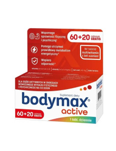 Bodymax Active 60 tabletek + 20 tabletek GRATIS