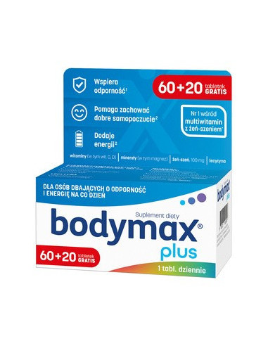 BODYMAX Plus 60 tabletek + 20 tabletek GRATIS