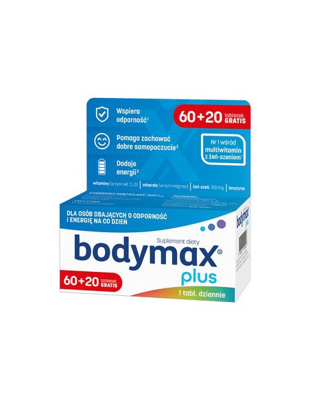 BODYMAX Plus 60 tabletek + 20 tabletek GRATIS