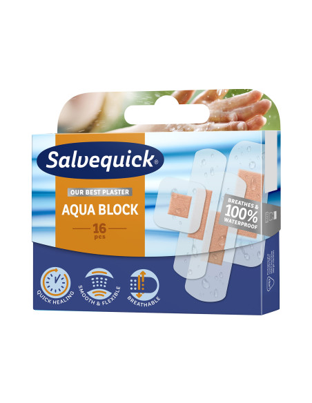 SALVEQUICK plastry Aqua Block 16 sztuk