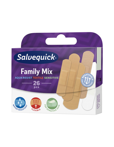 SALVEQUICK plastry Family Mix 26 sztuk