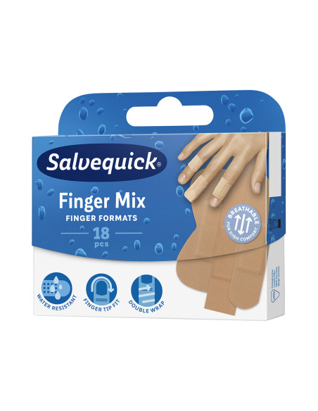 SALVEQUICK plastry Finger Mix 18 sztuk
