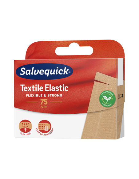 SALVEQUICK plastry Textile Elastic 75 cm