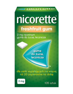 Nicorette FreshFruit Gum 2 mg 105 sztuk