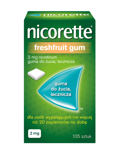 Nicorette FreshFruit Gum 2 mg 105 sztuk