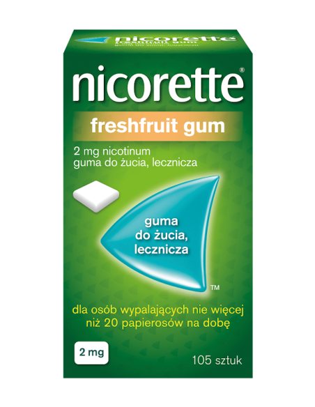 Nicorette FreshFruit Gum 2 mg 105 sztuk