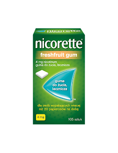 Nicorette FreshFruit Gum 4 mg 105 sztuk