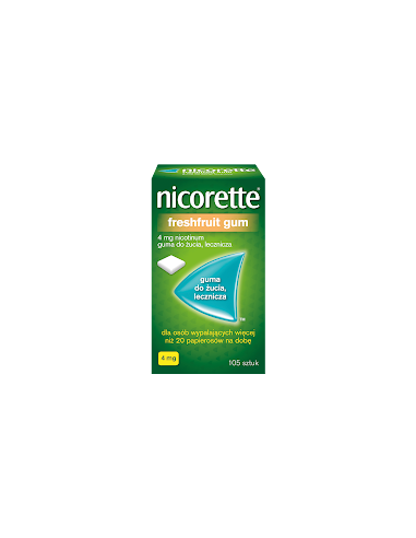 Nicorette FreshFruit Gum 4 mg 105 sztuk