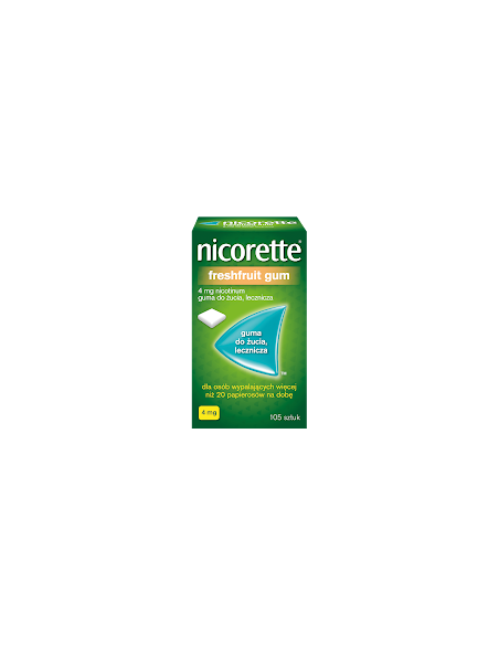 Nicorette FreshFruit Gum 4 mg 105 sztuk