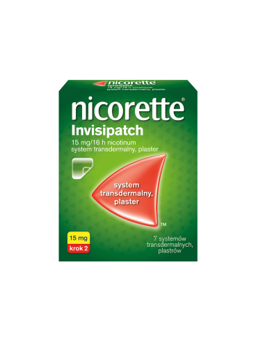 Nicorette Invisipatch 15mg/16 h 7 plastrów