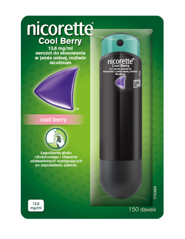 Nicorette Spray Cool Berry 150 dawek