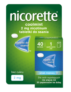 Nicorette Coolmint 2 mg 40 tabletek