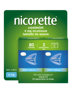Nicorette Coolmint 4 mg 80 tabletek