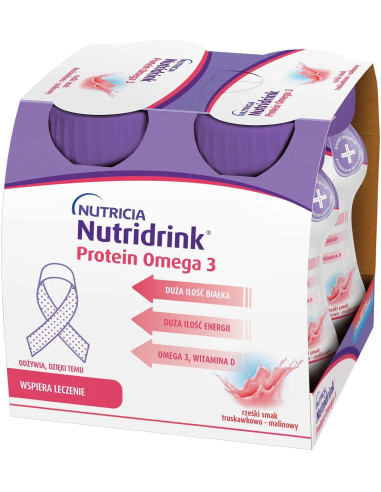 Nutridrink Protein Omega 3 truskawka-malina...