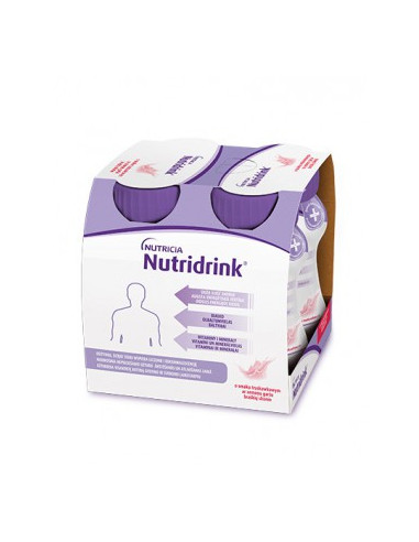 Nutridrink o smaku truskawkowym 4x125 ml