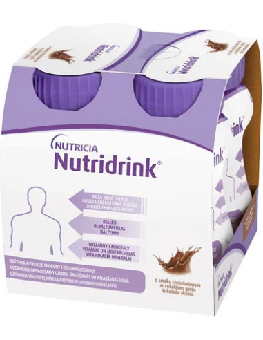 Nutridrink o smaku czekoladowym 4x125 ml