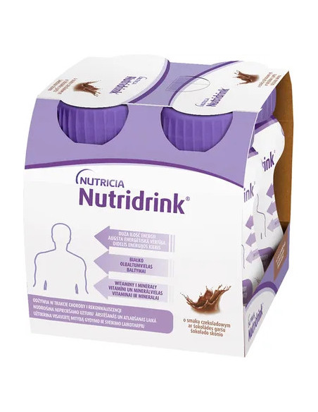 Nutridrink o smaku czekoladowym 4x125 ml