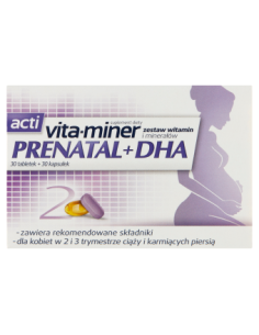 Acti vita-miner Prenatal + DHA 30 tabletek + 30 kapsułek