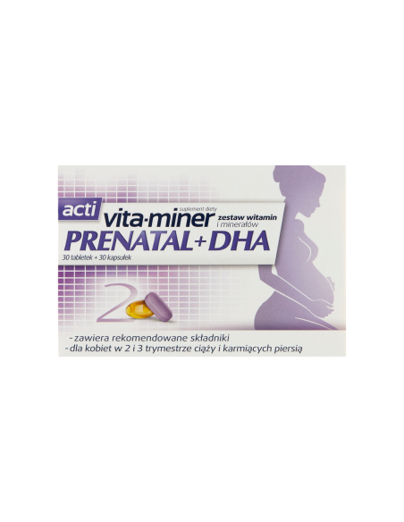 Acti vita-miner Prenatal + DHA 30 tabletek + 30 kapsułek