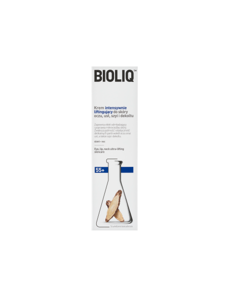 BIOLIQ 55+ krem intensywnie liftingujący do skóry oczu ust szyi i dekoltu dzień/noc 30 ml