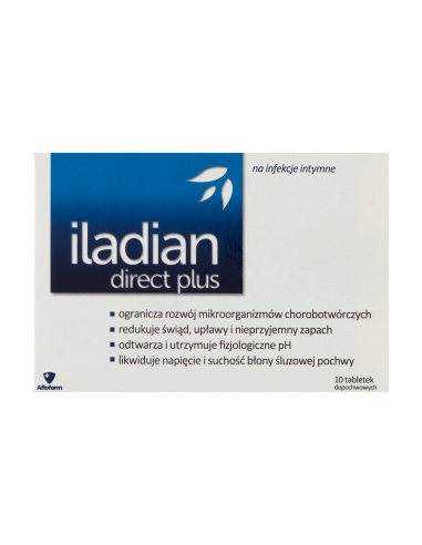 Iladian Direct Plus 10 tabletek dopochwowych