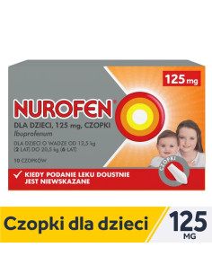 Nurofen czopki dla dzieci 125 mg 10 czopk.