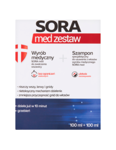 Sora Med zestaw do zwalczania wszawicy 100 ml + 100 ml