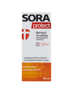Sora Protect aerozol na włosy zapobiegający wszawicy 50 ml