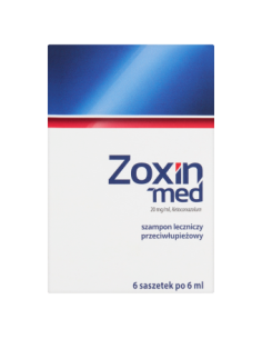 Zoxin-Med szampon przeciwłupieżowy 6 saszetek po 6 ml