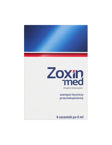 Zoxin-Med szampon przeciwłupieżowy 6 saszetek...