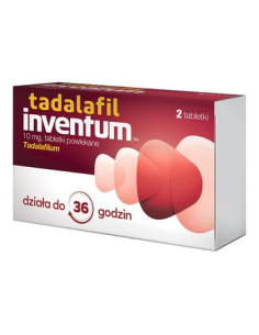 Tadalafil Inventum 10 mg 2 tabletki