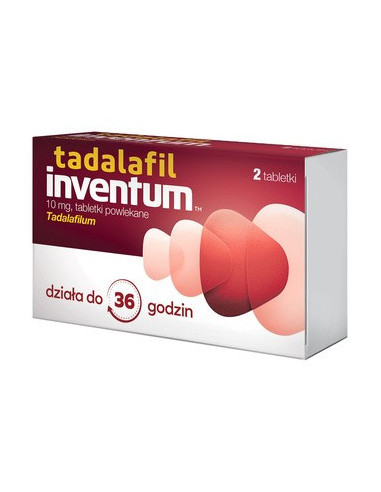 Tadalafil Inventum 10 mg 2 tabletki