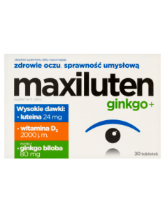 Maxiluten Ginko+ 30 tabletek