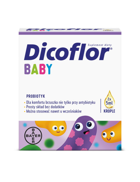 Dicoflor Baby probiotyk krople zestaw 2 x 5 ml (10 ml)