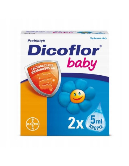 Dicoflor Baby probiotyk krople zestaw 2 x 5 ml (10 ml)