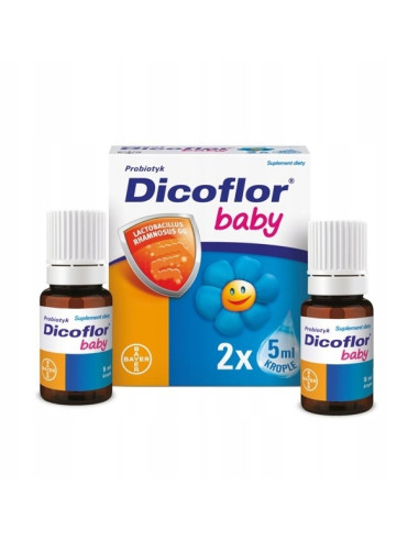 Dicoflor Baby probiotyk krople zestaw 2 x 5 ml...