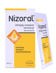 Nizoral szampon leczniczy saszetki 6 sztuk po 6 ml