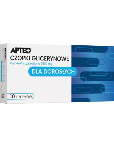 Czopki glicerynowe 2500 mg 10 czopków APTEO